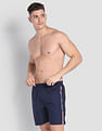 USPA Innerwear Brand Stripe Dual Pocket IYAX Boxers - Pack Of 1