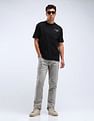 Flying Machine Brand Print Relaxed Fit T-Shirt