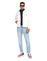 Flying Machine Spread Collar Solid Denim Jacket