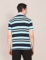 U.S. Polo Assn. Ribbed Collar Striped Polo Shirt