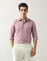 Arrow Newyork Textured Manhattan Slim Fit Shirt