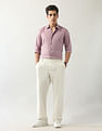 Arrow Newyork Textured Manhattan Slim Fit Shirt