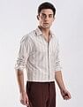 Calvin Klein Jeans Vertical Stripes Slim Fit Dobby Woven Shirt