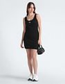 Calvin Klein Badge Ribbed Mini Dress