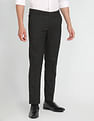 Arrow Heathered Hudson Tailored Regular Fit Trousers