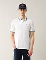 Arrow Sport Solid Pure Cotton 4 In 1 Rugby Polo Shirt