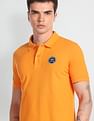 Flying Machine Appliqued Pique Polo Shirt