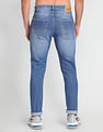 Flying Machine Slash Slim Tapered Fit Stone Wash Jeans