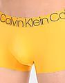Calvin Klein Underwear Men Yellow Solid Low Rise Stretch Trunks