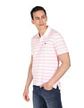 AD by Arvind Cotton Horizontal Stripe Polo Shirt