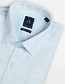 Arrow Self Design Manhattan Slim Fit Shirt