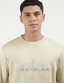 Calvin Klein Crew Neck Monogram Print Sweatshirt