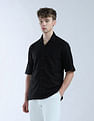 Flying Machine Oversized Fit Textured Color Of Home Shirt