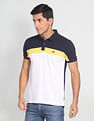 Arrow Sports Colour Block Cotton Polo Shirt