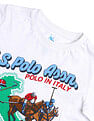 U.S. Polo Assn. Kids Boys Graphic Printed Regular Fit T-Shirt