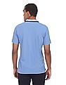 U.S. Polo Assn. Contrast Striped Collar Solid Polo Shirt