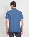 U.S. Polo Assn. Denim Co. Cotton Linen Solid Shirt
