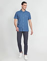U.S. Polo Assn. Denim Co. Cotton Linen Solid Shirt