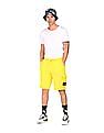 Calvin Klein Men Yellow Drawstring Waist Brand Logo Shorts