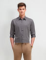 Arrow Newyork Manhattan Slim Fit Geometric Printed Shirt
