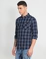 Flying Machine Dual Pocket Tartan Shirt