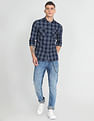 Flying Machine Dual Pocket Tartan Shirt