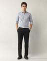 Arrow Textured Manhattan Slim Fit Shirt