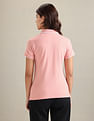 U.S. Polo Assn. Women Tipped Sleeve Hem Pique Polo Shirt
