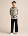 U.S. Polo Assn. Kids Boys Regular Fit Floral Boys Shirt