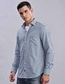 Tommy Hilfiger Checked Regular Fit Plain Woven Shirt