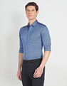 Arrow Patterned Dobby Slim Shirt