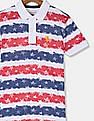U.S. Polo Assn. Kids Flag Print Pique Polo Shirt
