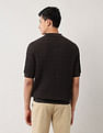 Arrow Relaxed Fit Textured Polo Shirt
