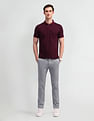 Arrow Textured Cotton Polo Shirt