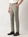 Arrow Slim Fit Solid Trousers