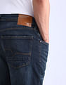 Flying Machine Freddie Slim Straight Fit Whiskered Jeans