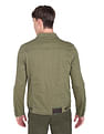 Flying Machine Spread Collar Solid Denim Jacket