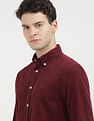 Tommy Hilfiger Solid Corduroy Regular Fit  Shirt