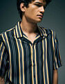 Flying Machine Vertical Striped Original Cuban Shirt