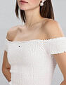 Tommy Hilfiger Womens White Solid Dresses
