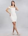 Tommy Hilfiger Womens White Solid Dresses