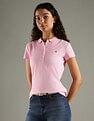 Tommy Hilfiger Solid Slim Fit Cotton Polo T-Shirt