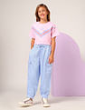 U.S. Polo Assn. Kids Girls Wide Leg Fit Cargo Trousers