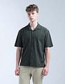 Flying Machine Textured Oversized Fit Digitopia Shirt