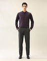 Arrow Textured Manhattan Slim Fit Ceremonial Shirt