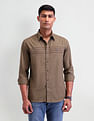 Arrow Sport Horizontal Striped Slim Fit Shirt
