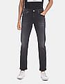 Calvin Klein Men Black Slim Fit Stone Wash Infinite Flex Jeans
