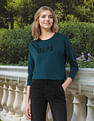 U.S. Polo Assn. Women Oversized Fit Brand Printed T-Shirt
