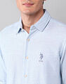 U.S. Polo Assn. Denim Co. All-Over Printed Pure Cotton Shirt