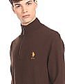 U.S. Polo Assn. High Neck Solid Sweater